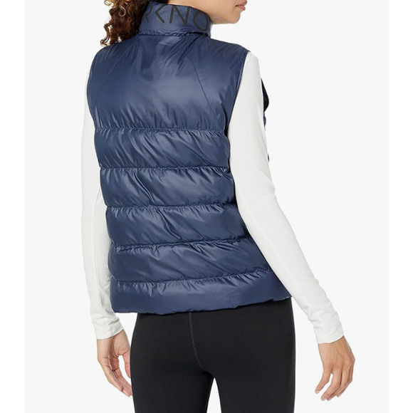 OUTERKNOWN Active ECHO MONO Zip Up Puffer Vest in Marine Blue Women's L NWT $248 - Picture 3 of 11